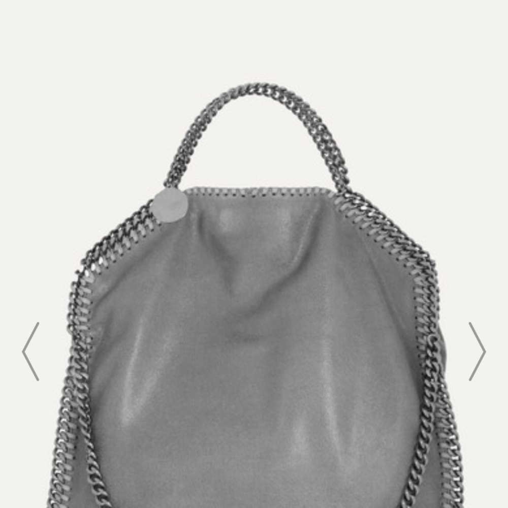 NWT Stella McCartney Gray Suede Bag Medium - Picture 4 of 8